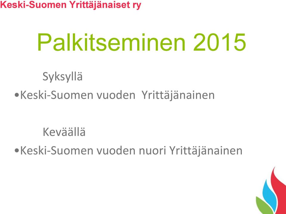 Yrittäjänainen Keväällä 