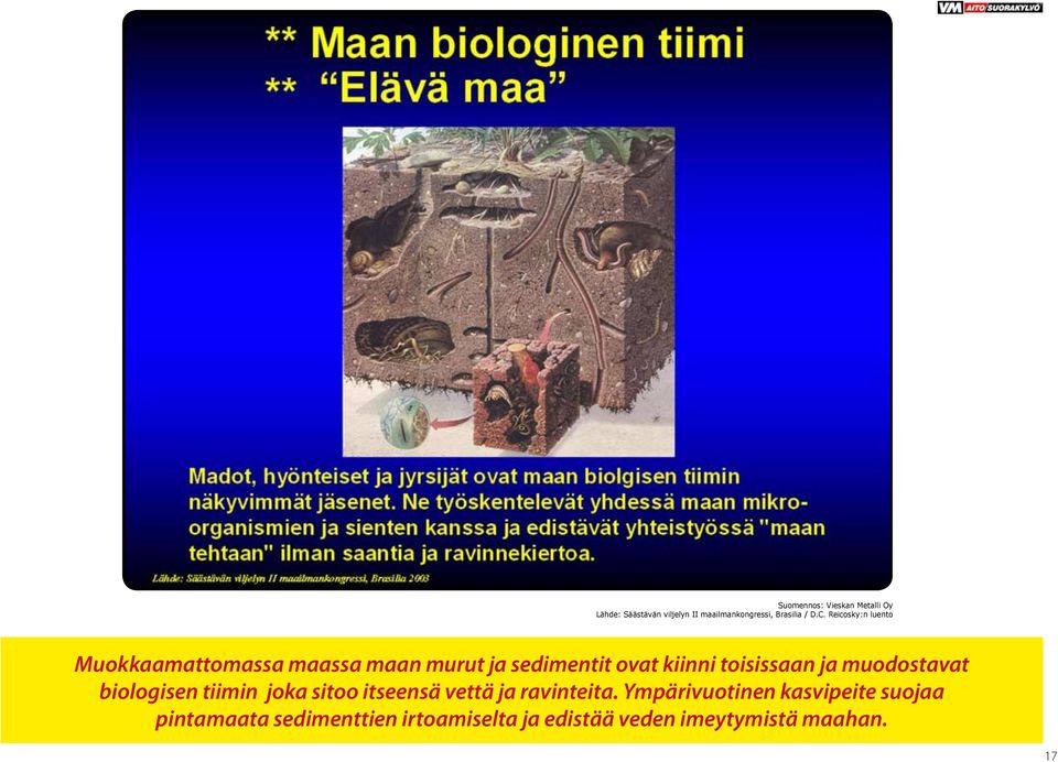 toisissaan ja muodostavat biologisen tiimin joka sitoo itseensä vettä ja ravinteita.