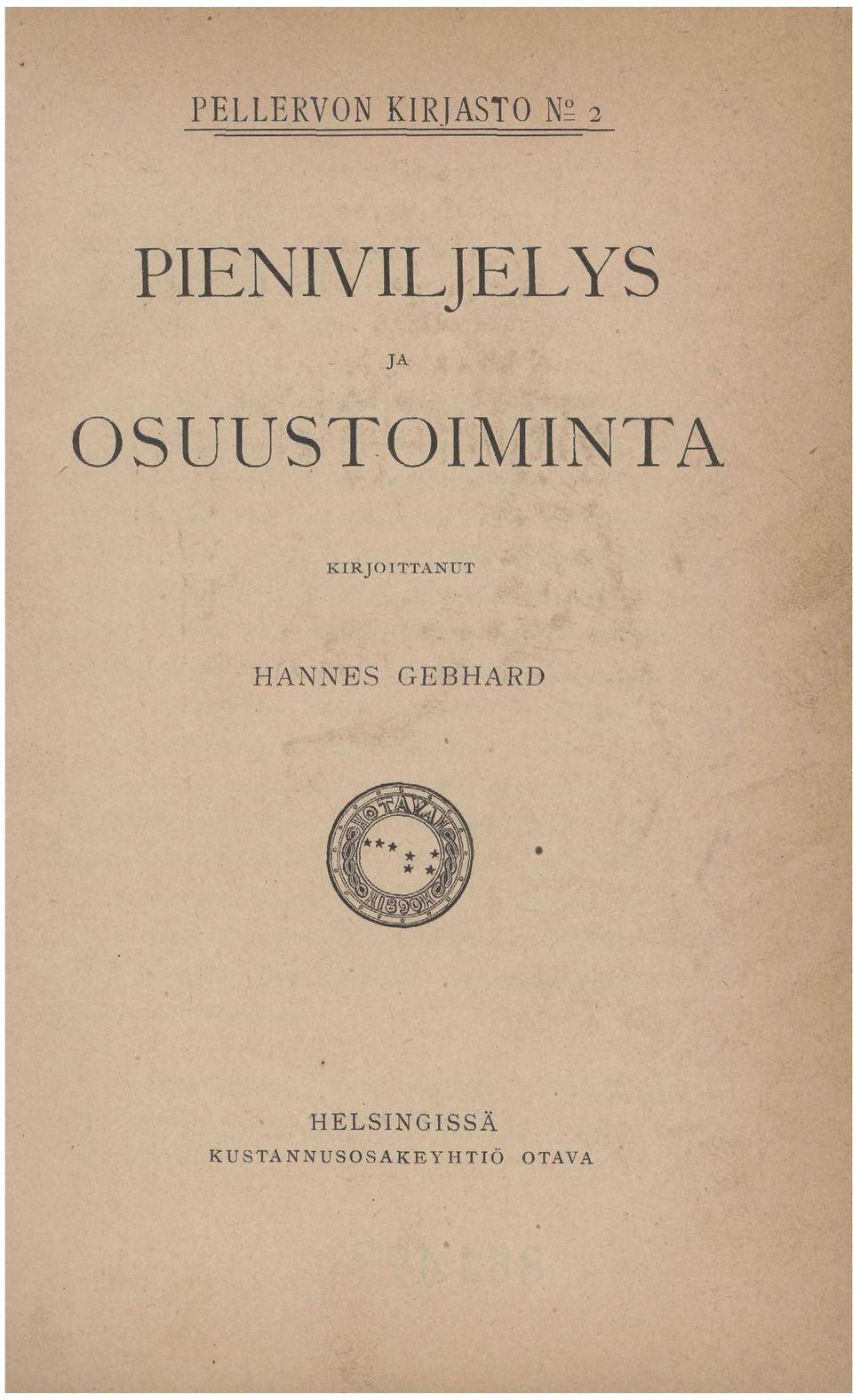 KIRJOITTANUT HANNES GEBHARD