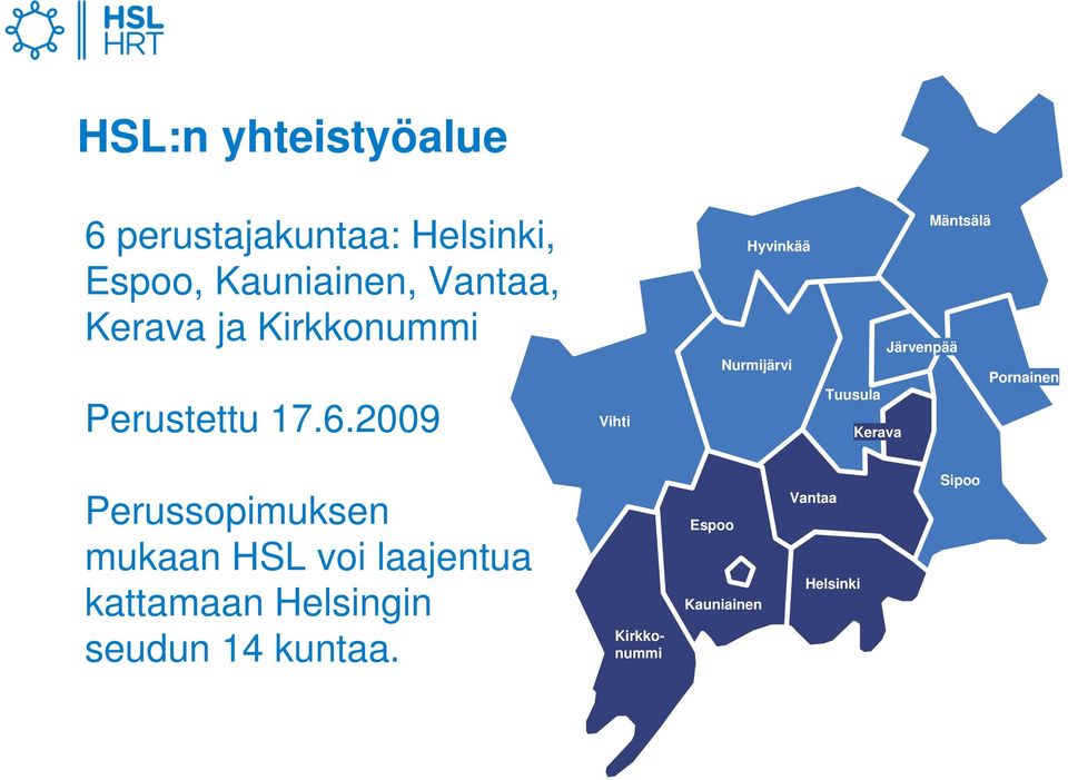 2009 Vihti Hyvinkää Nurmijärvi Mäntsälä Järvenpää Pornainen Tuusula Kerava
