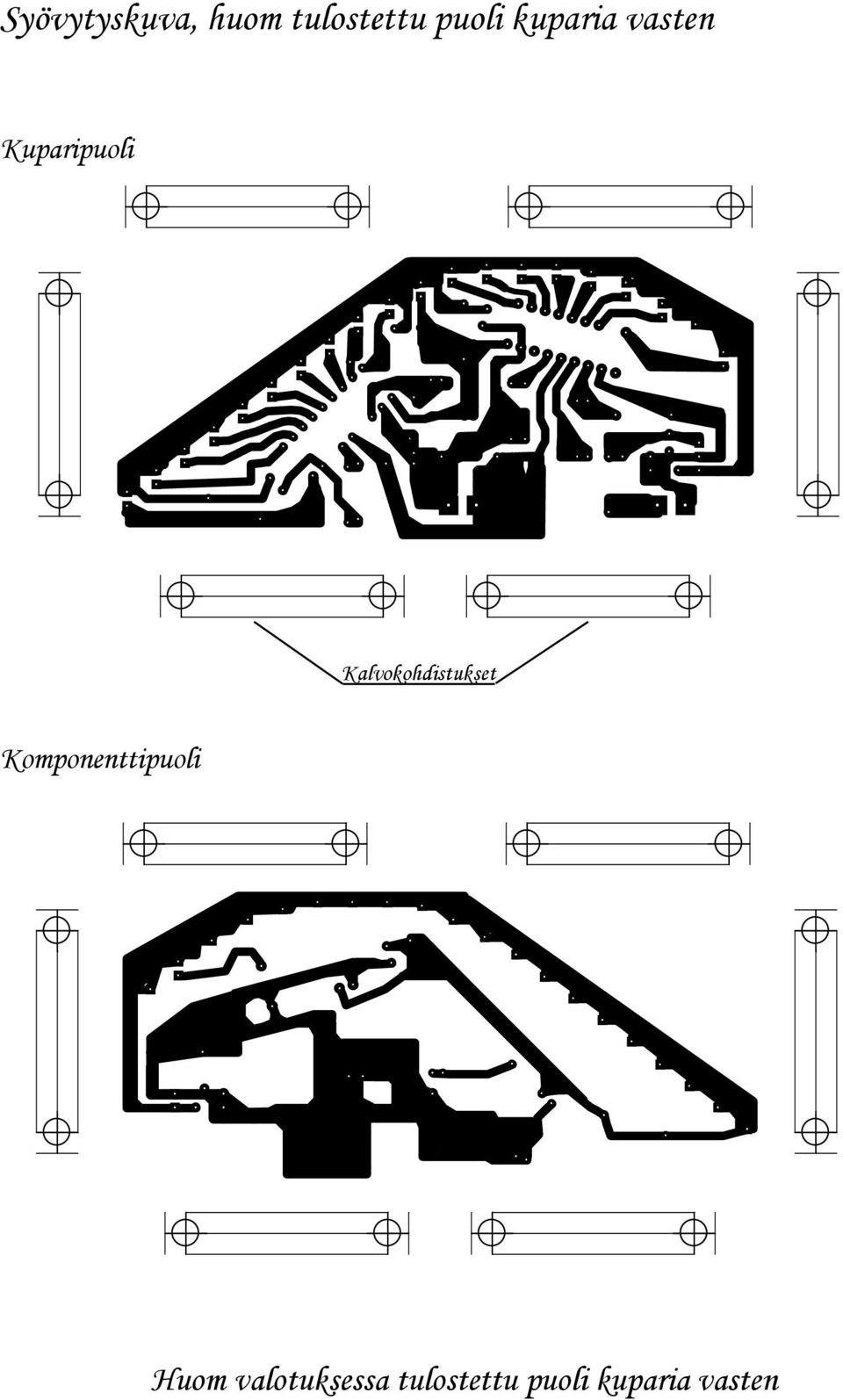 Kalvokohdistukset Komponenttipuoli