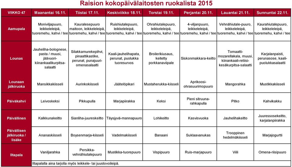 Keskiviikko 18.11.