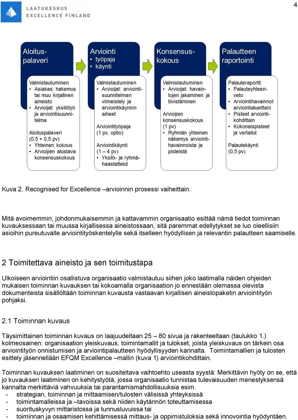 asioihin pureutuvalle arviointityöskentelylle sekä itselleen hyödyllisen ja relevantin palautteen saamiselle.