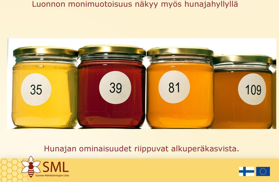 hunajahyllyllä Hunajan