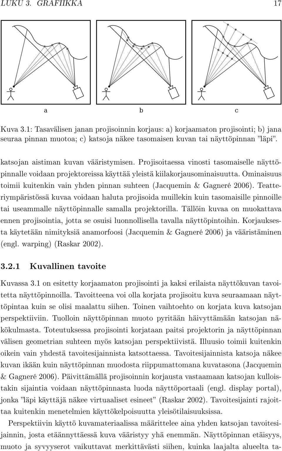 Ominaisuus toimii kuitenkin vain yhden pinnan suhteen (Jacquemin & Gagneré 2006).