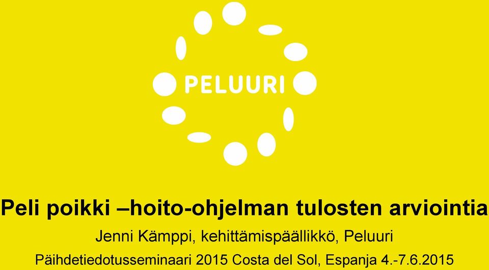 kehittämispäällikkö, Peluuri