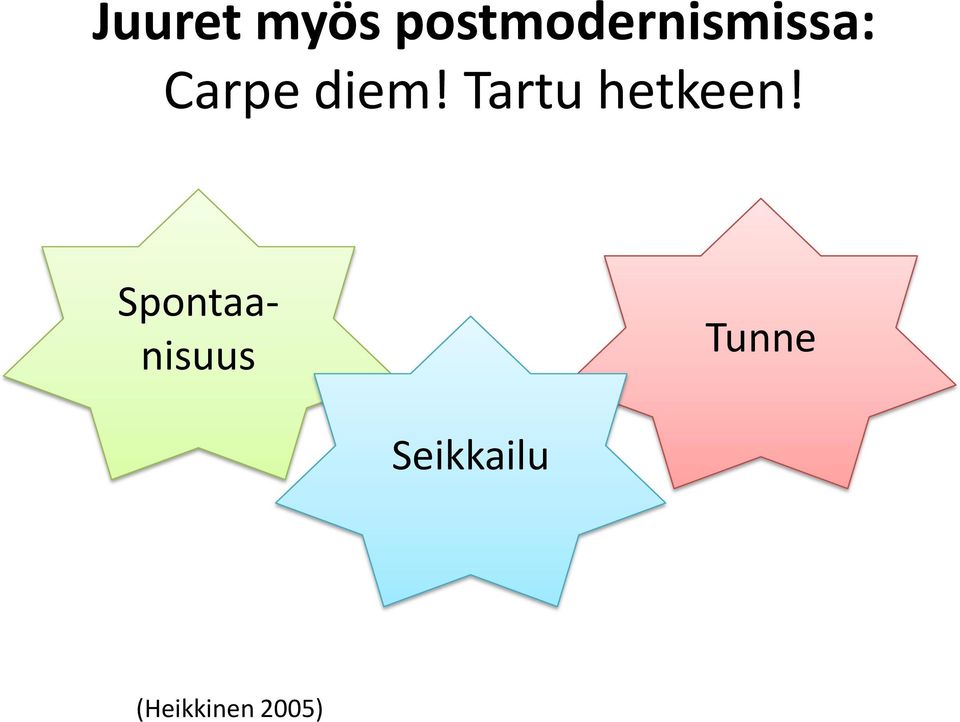 diem! Tartu hetkeen!