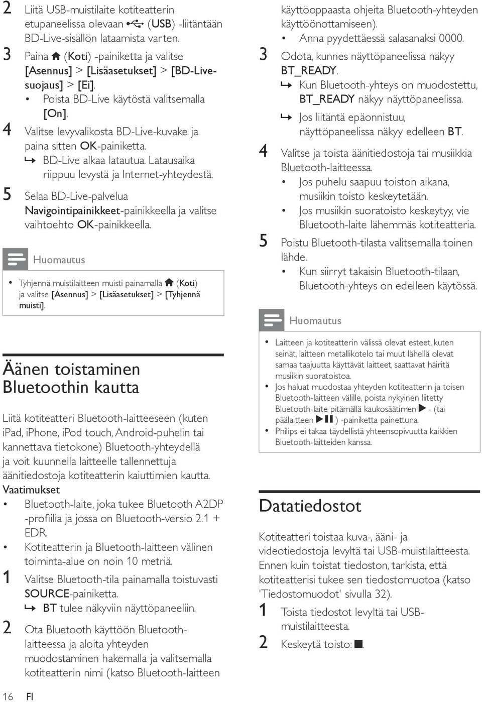 4 Valitse levyvalikosta BD-Live-kuvake ja paina sitten OK-painiketta. BD-Live alkaa latautua. Latausaika riippuu levystä ja Internet-yhteydestä.