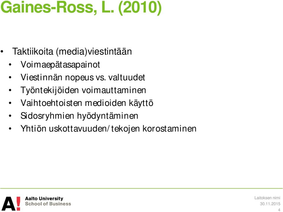 Viestinnän nopeus vs.