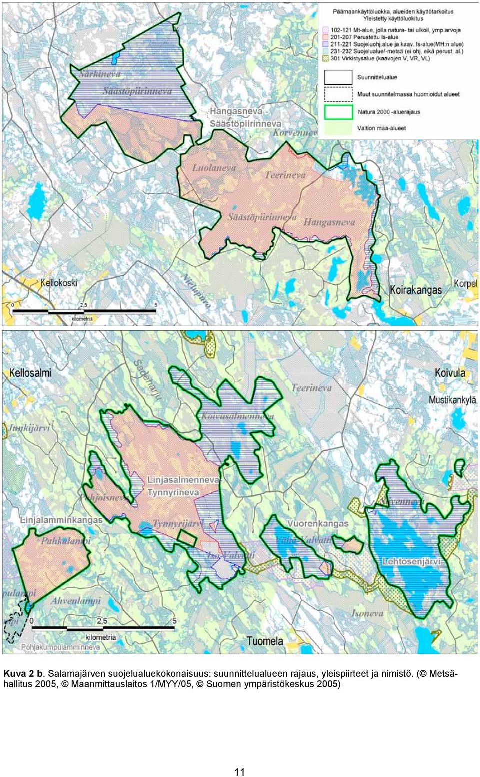 suunnittelualueen rajaus, yleispiirteet ja