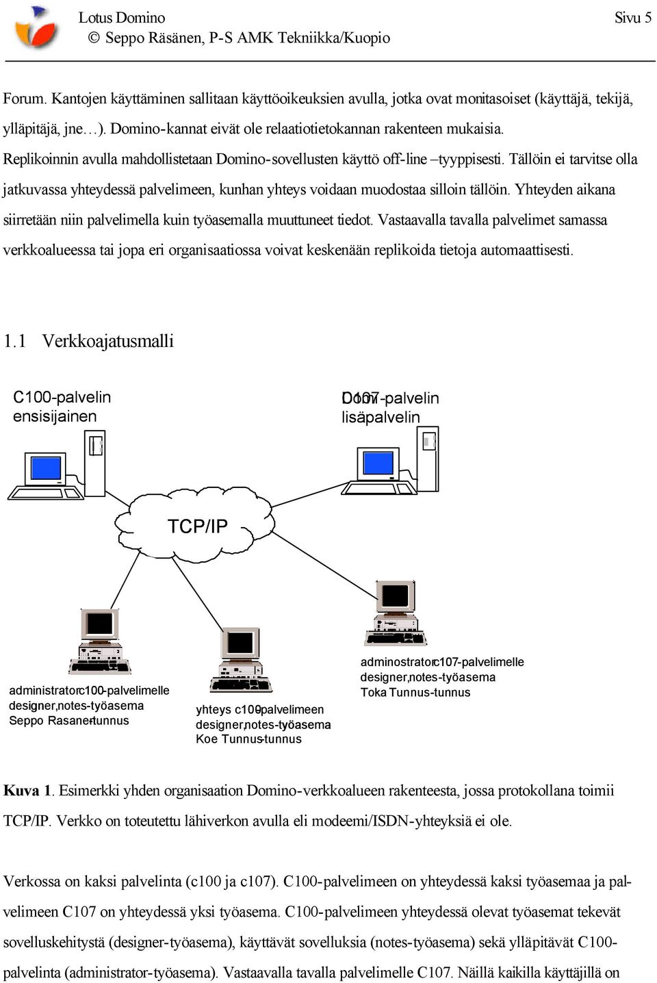 Tällöin ei tarvitse olla jatkuvassa yhteydessä palvelimeen, kunhan yhteys voidaan muodostaa silloin tällöin. Yhteyden aikana siirretään niin palvelimella kuin työasemalla muuttuneet tiedot.