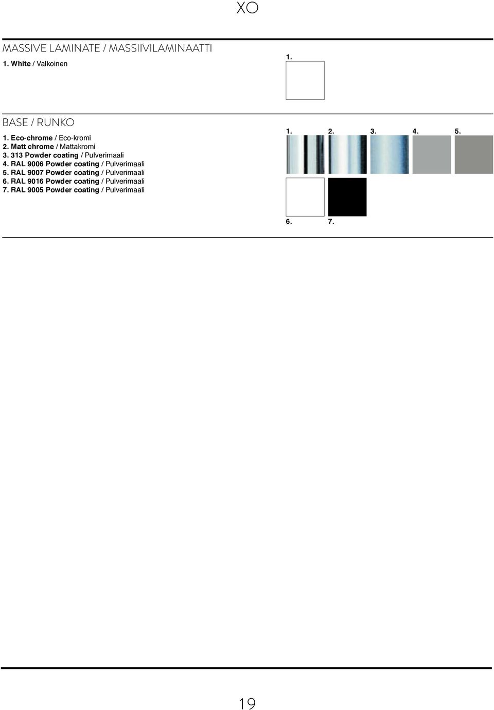 313 Powder coating / Pulverimaali 4. RAL 9006 Powder coating / Pulverimaali 5.