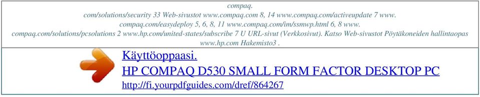 html 6, 8 www. compaq.com/solutions/pcsolutions 2 www.hp.