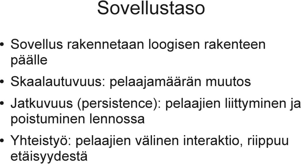 (persistence): pelaajien liittyminen ja poistuminen