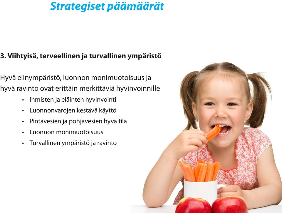 monimuotoisuus ja hyvä ravinto ovat erittäin merkittäviä hyvinvoinnille Ihmisten