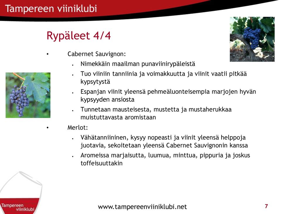 mausteisesta, mustetta ja mustaherukkaa muistuttavasta aromistaan Vähätanniininen, kysyy nopeasti ja viinit yleensä helppoja