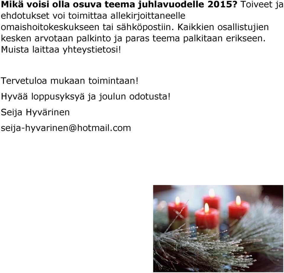 sähköpostiin.
