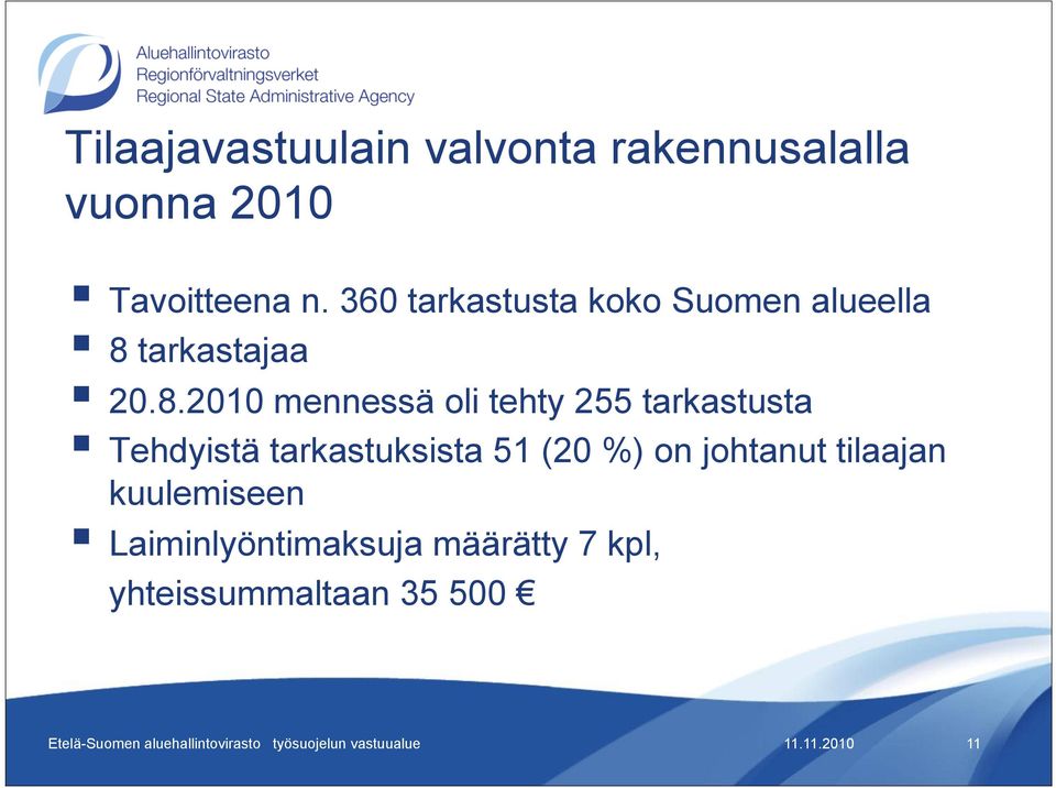 tarkastajaa 20.8.