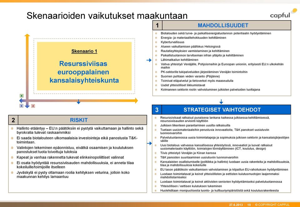 ylläpito ja kehittäminen Lähimatkailun kehittäminen Vahva yhteistyö Venäjälle, Pohjoismaihin ja Euroopan unioniin, erityisesti EU:n ulkokehän maihin PK-sektorille tukipalveluiden järjestäminen