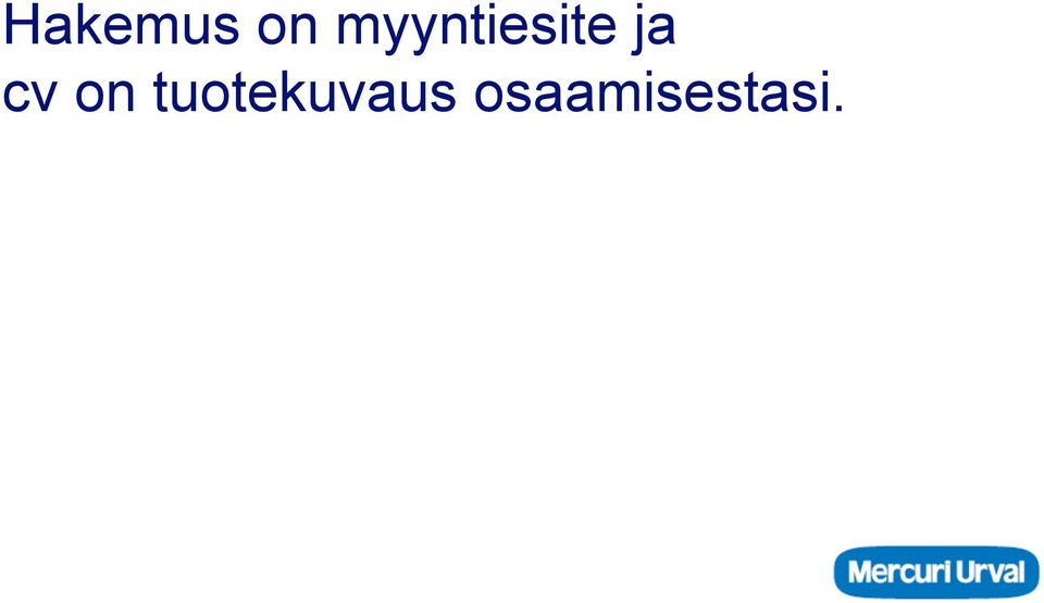 cv on