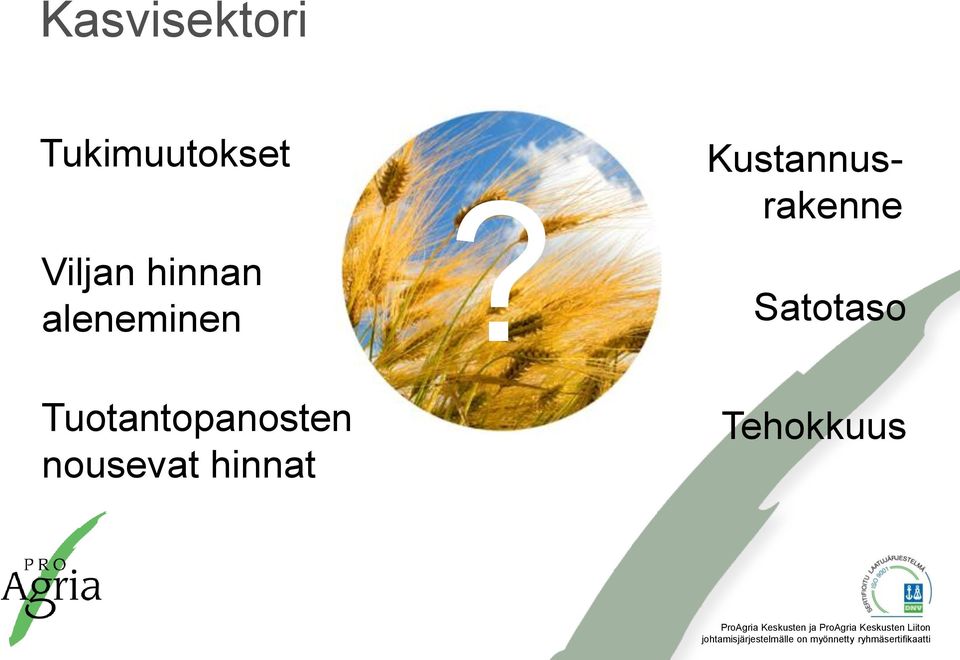 Tuotantopanosten nousevat