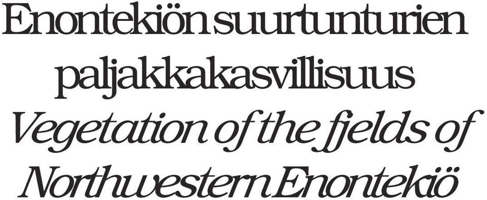 paljakkakasvillisuus