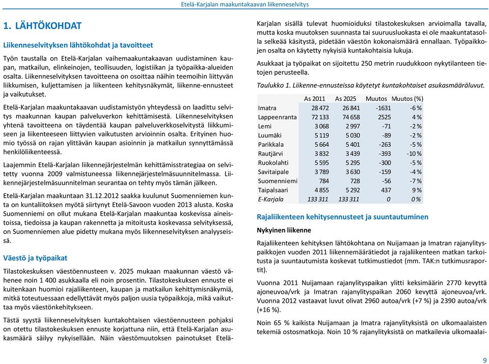 Etelä-Karjalan maakuntakaavan uudistamistyön yhteydessä on laadittu selvitys maakunnan kaupan palveluverkon kehittämisestä.