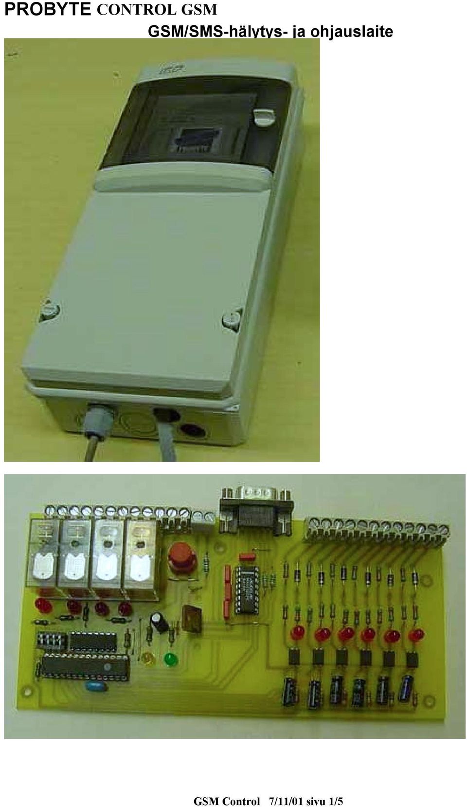 ohjauslaite GSM