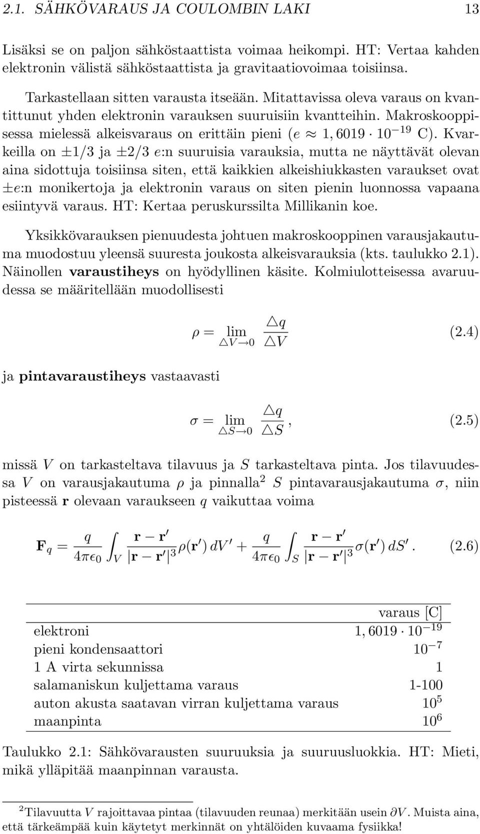 Makroskooppisessa mielessä alkeisvaraus on erittäin pieni e, 609 0 9 C).