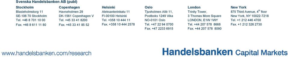 +45 33 41 85 52 Helsinki Aleksanterinkatu 11 FI-00100 Helsinki Tel. +358 10 444 11 Fax.