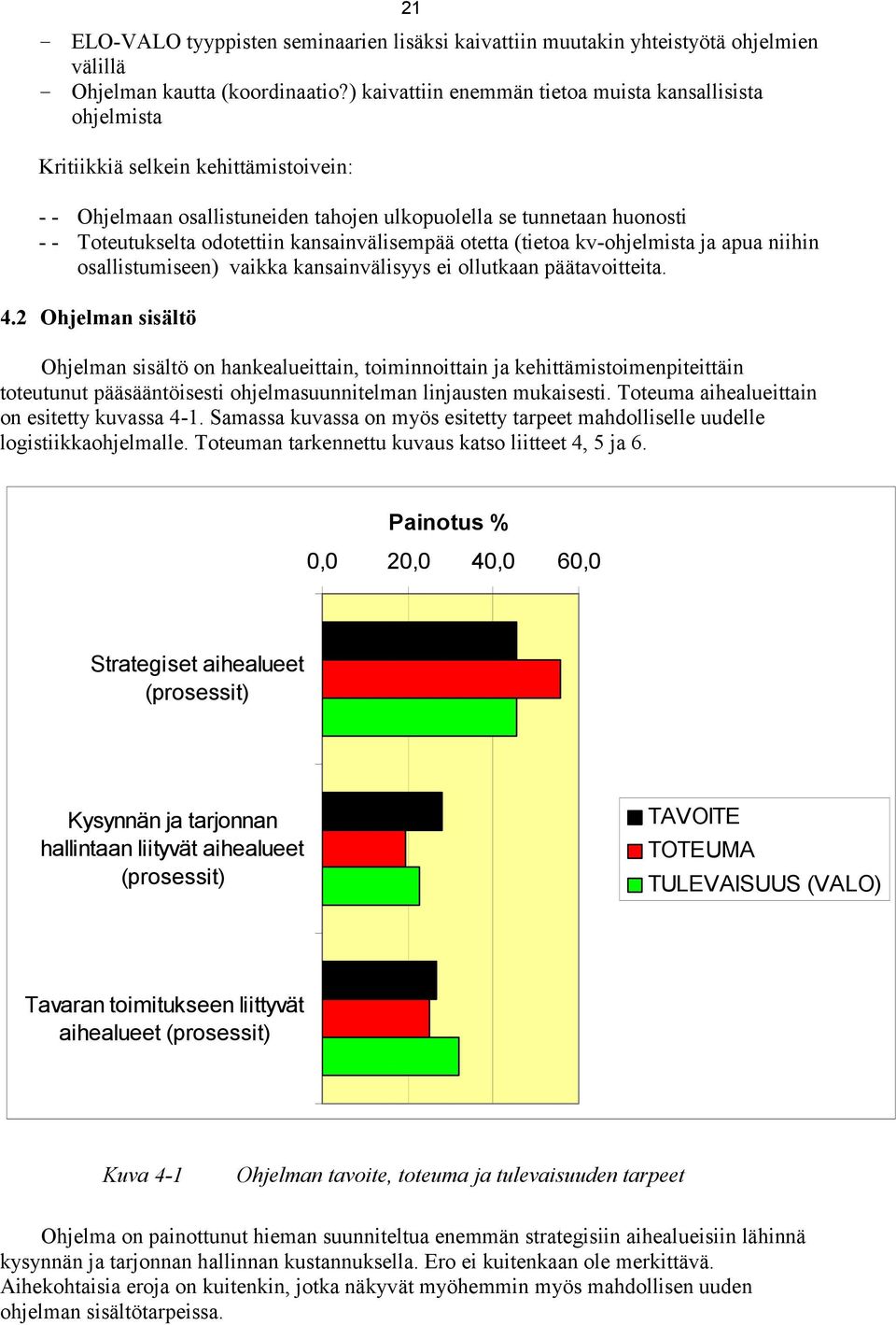 kansainvälisempää otetta (tietoa kv-ohjelmista ja apua niihin osallistumiseen) vaikka kansainvälisyys ei ollutkaan päätavoitteita. 4.