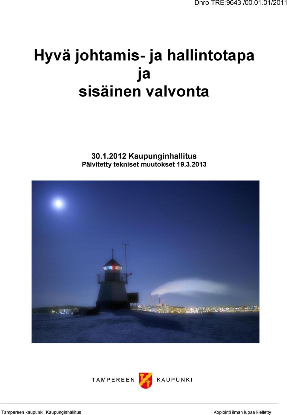 sisäinen valvonta 30.1.