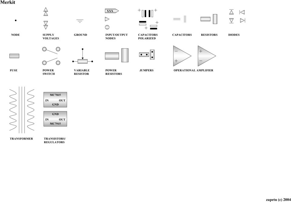 SWITCH VARIABLE RESISTOR POWER RESISTORS JUMPERS OPERATIONAL