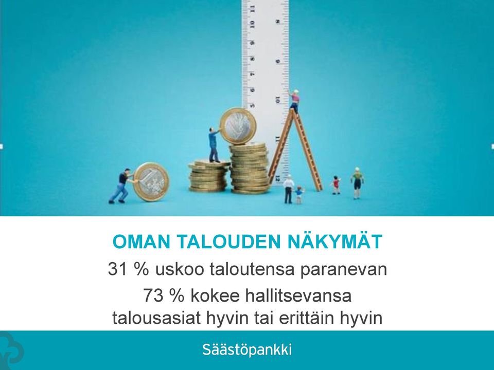 73 % kokee hallitsevansa