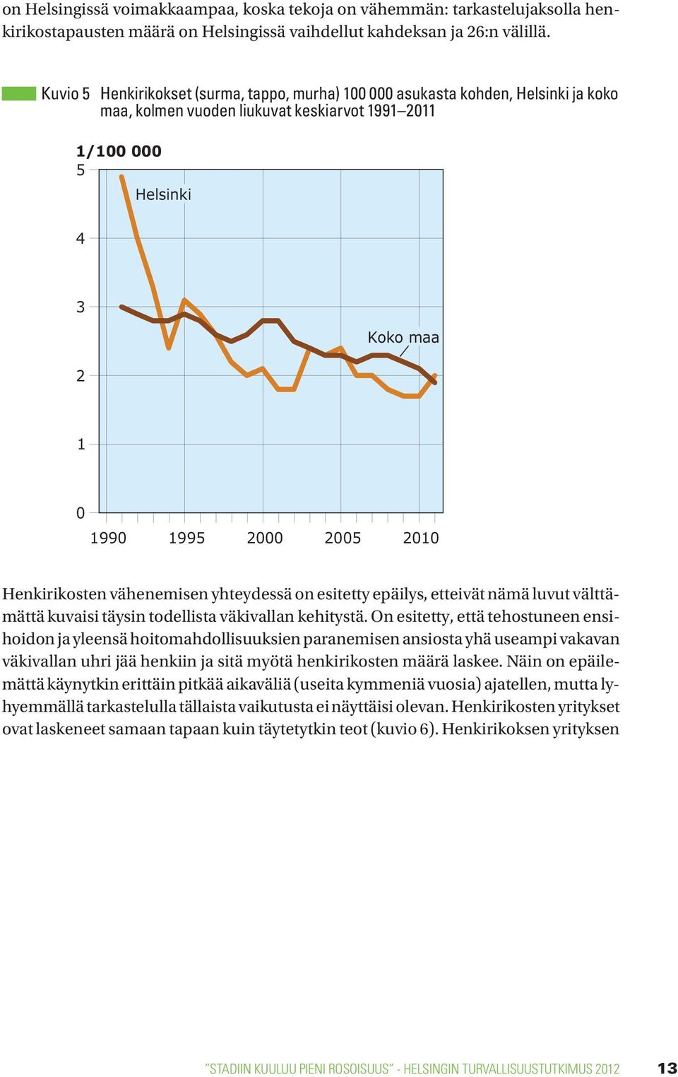Henkirikosten vähenemisen yhteydessä on esitetty epäilys, etteivät nämä luvut välttämättä kuvaisi täysin todellista väkivallan kehitystä.