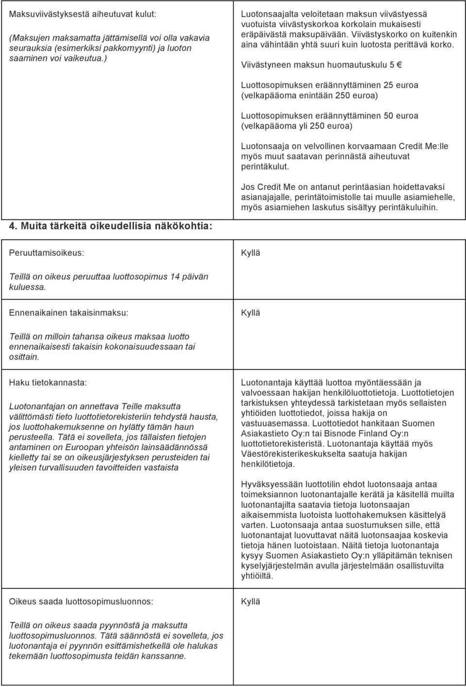 Viivästyskorko on kuitenkin aina vähintään yhtä suuri kuin luotosta perittävä korko.