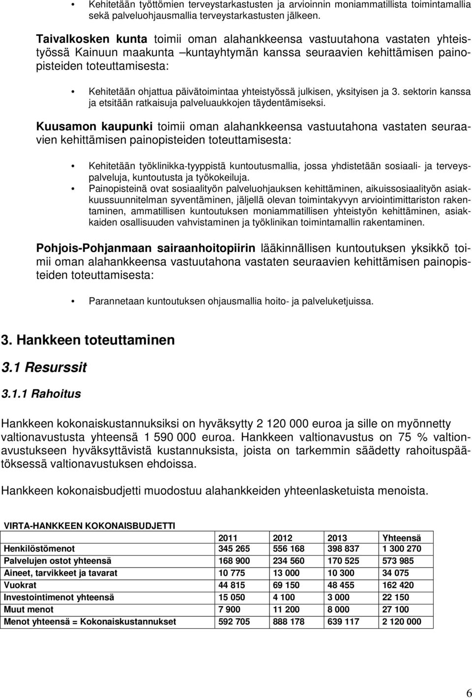 päivätoimintaa yhteistyössä julkisen, yksityisen ja 3. sektorin kanssa ja etsitään ratkaisuja palveluaukkojen täydentämiseksi.