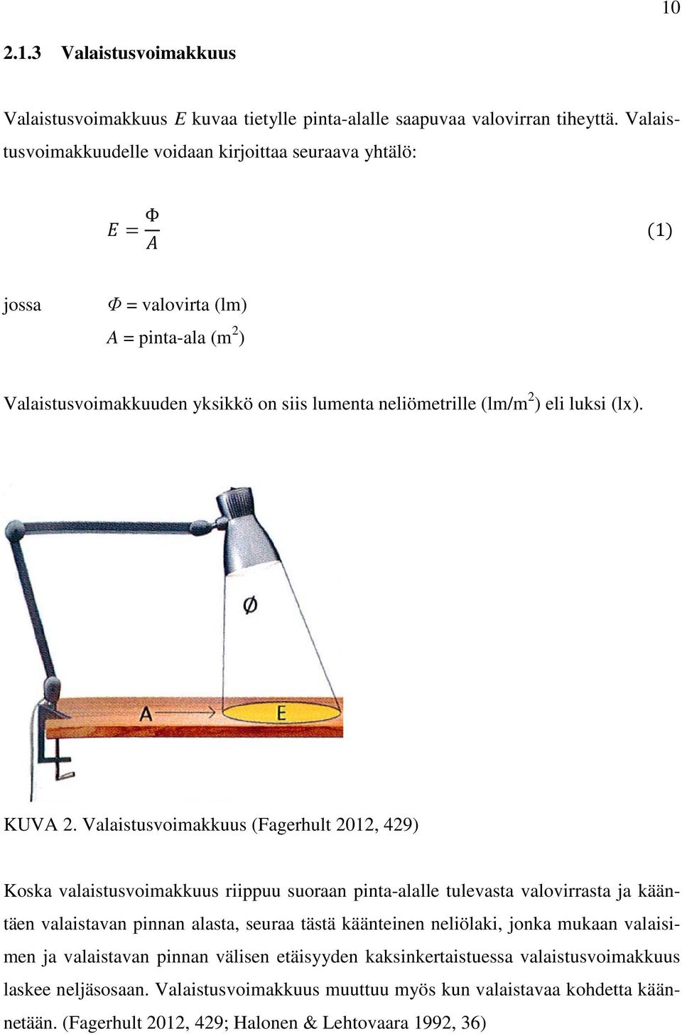 luksi (lx). KUVA 2.