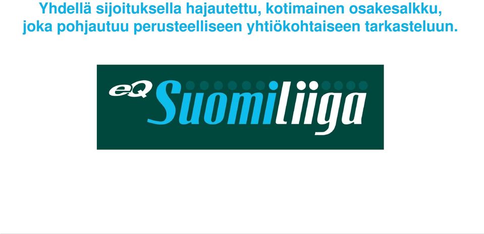osakesalkku, joka pohjautuu