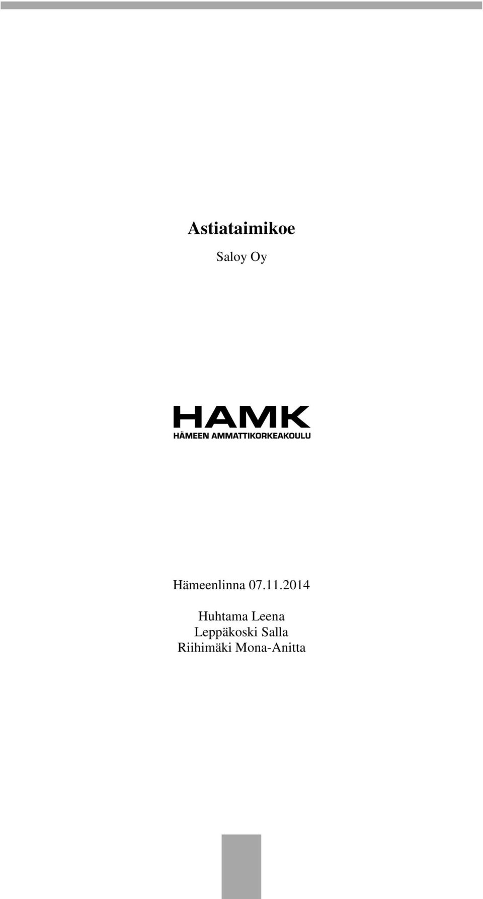 2014 Huhtama Leena
