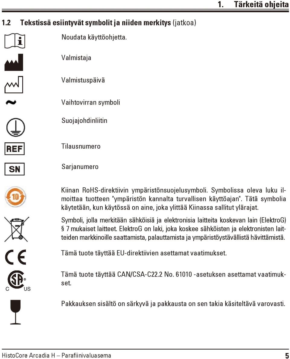 Symbolissa oleva luku ilmoittaa tuotteen "ympäristön kannalta turvallisen käyttöajan". Tätä symbolia käytetään, kun käytössä on aine, joka ylittää Kiinassa sallitut ylärajat.