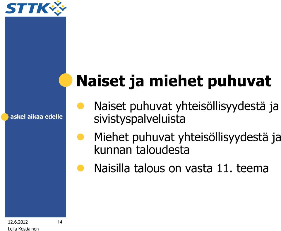 Miehet puhuvat yhteisöllisyydestä ja kunnan