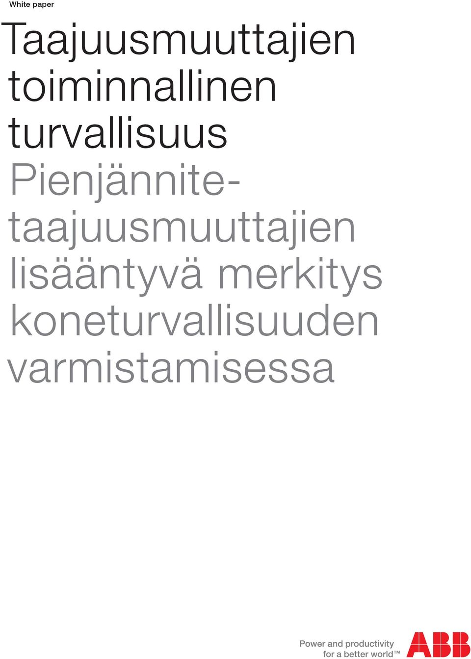 Pienjännitetaajuusmuuttajien