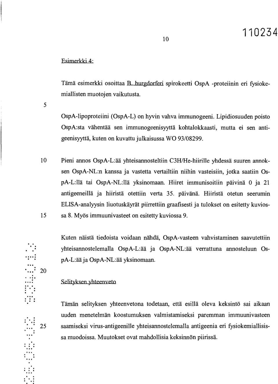 10 Pieni annos OspA-L:ää yhteisannosteltiin C3H/He-hiirille yhdessä suuren annoksen OspA-NL:n kanssa ja vastetta vertailtiin niihin vasteisiin, jotka saatiin OspA-L:llä tai OspA-NL:llä yksinomaan.