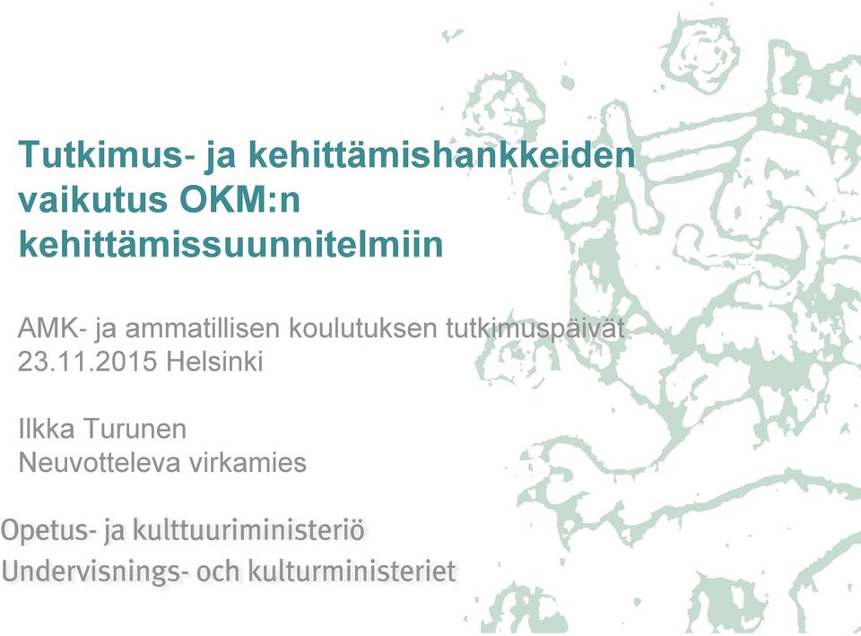 ammatillisen koulutuksen tutkimuspäivät 23.