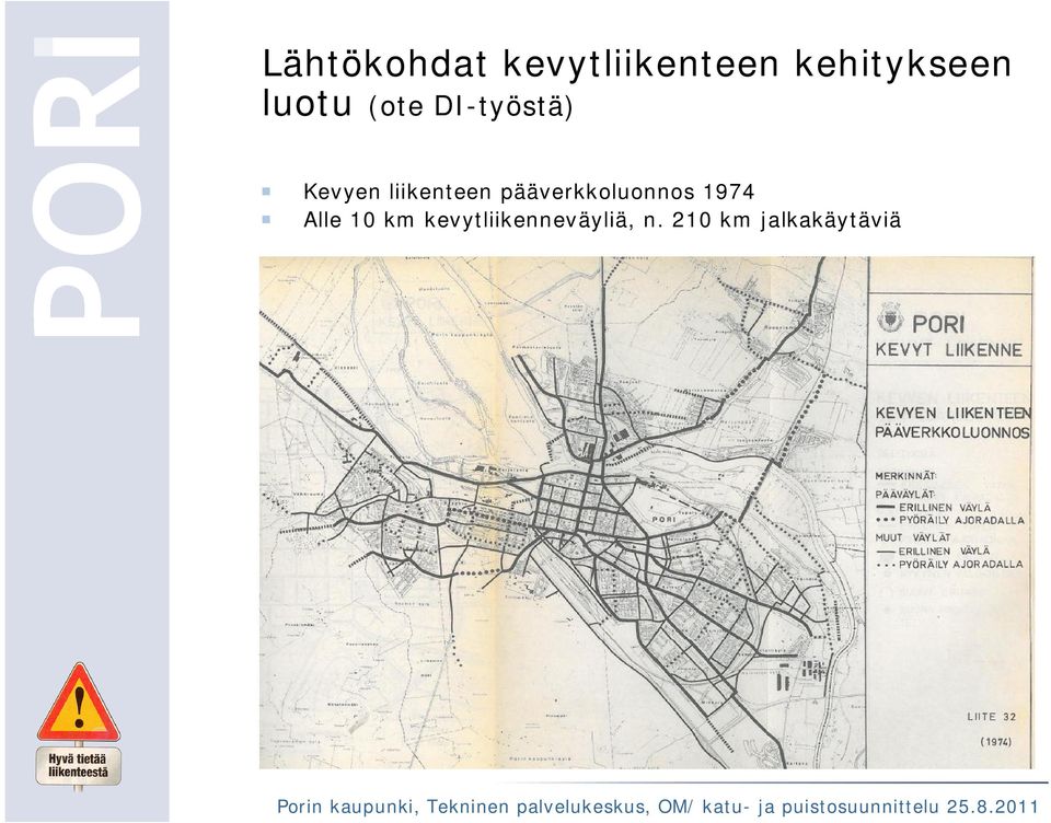 pääverkkoluonnos 1974 Alle 10 km