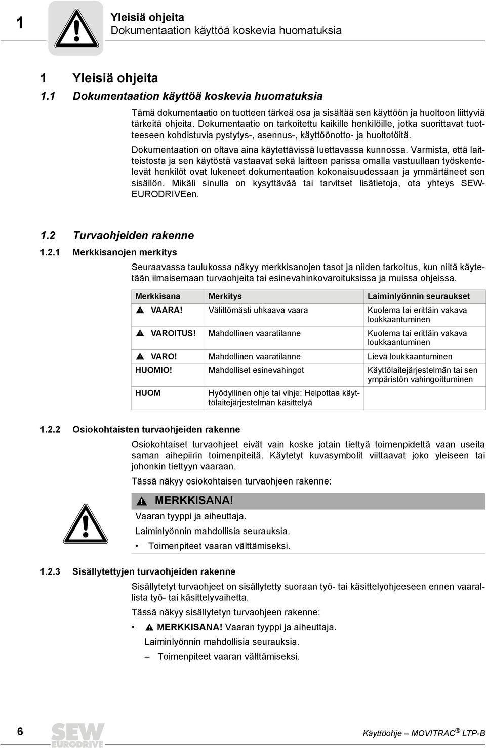 Dokumentaatio on tarkoitettu kaikille henkilöille, jotka suorittavat tuotteeseen kohdistuvia pystytys-, asennus-, käyttöönotto- ja huoltotöitä.