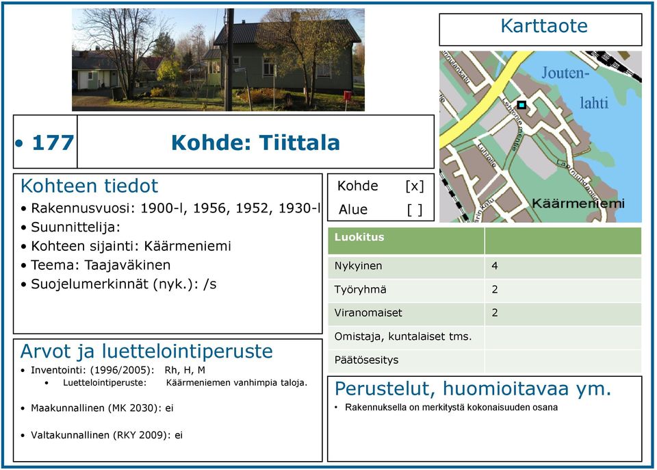 ): /s Nykyinen 4 Inventointi: (1996/2005): Rh,