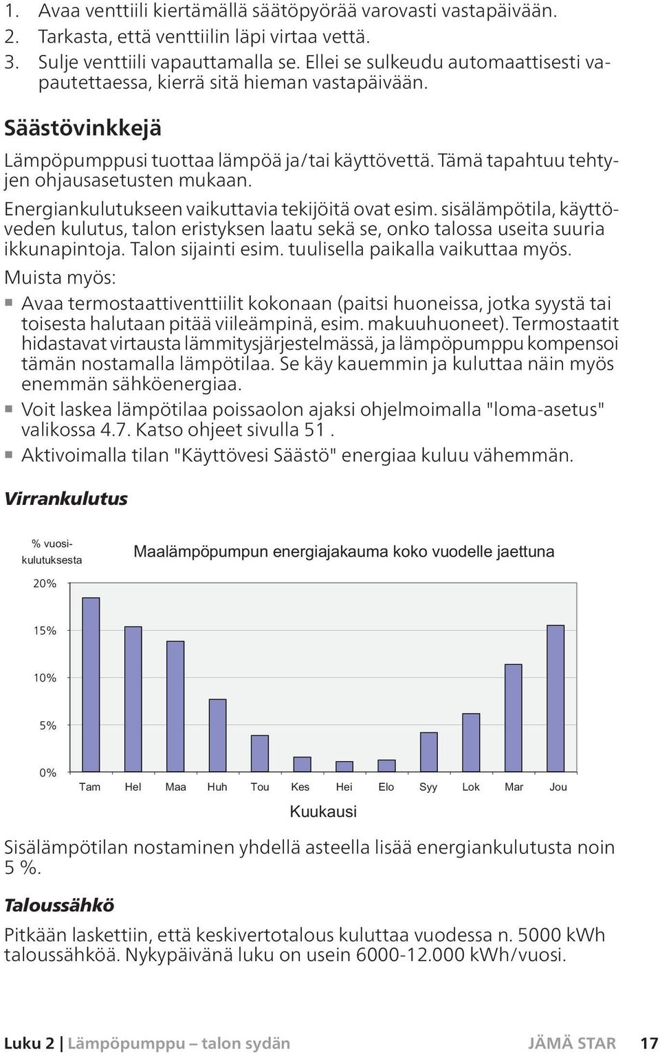 Energiankulutukseen vaikuttavia tekijöitä ovat esim. sisälämpötila, käyttöveden kulutus, talon eristyksen laatu sekä se, onko talossa useita suuria ikkunapintoja. Talon sijainti esim.