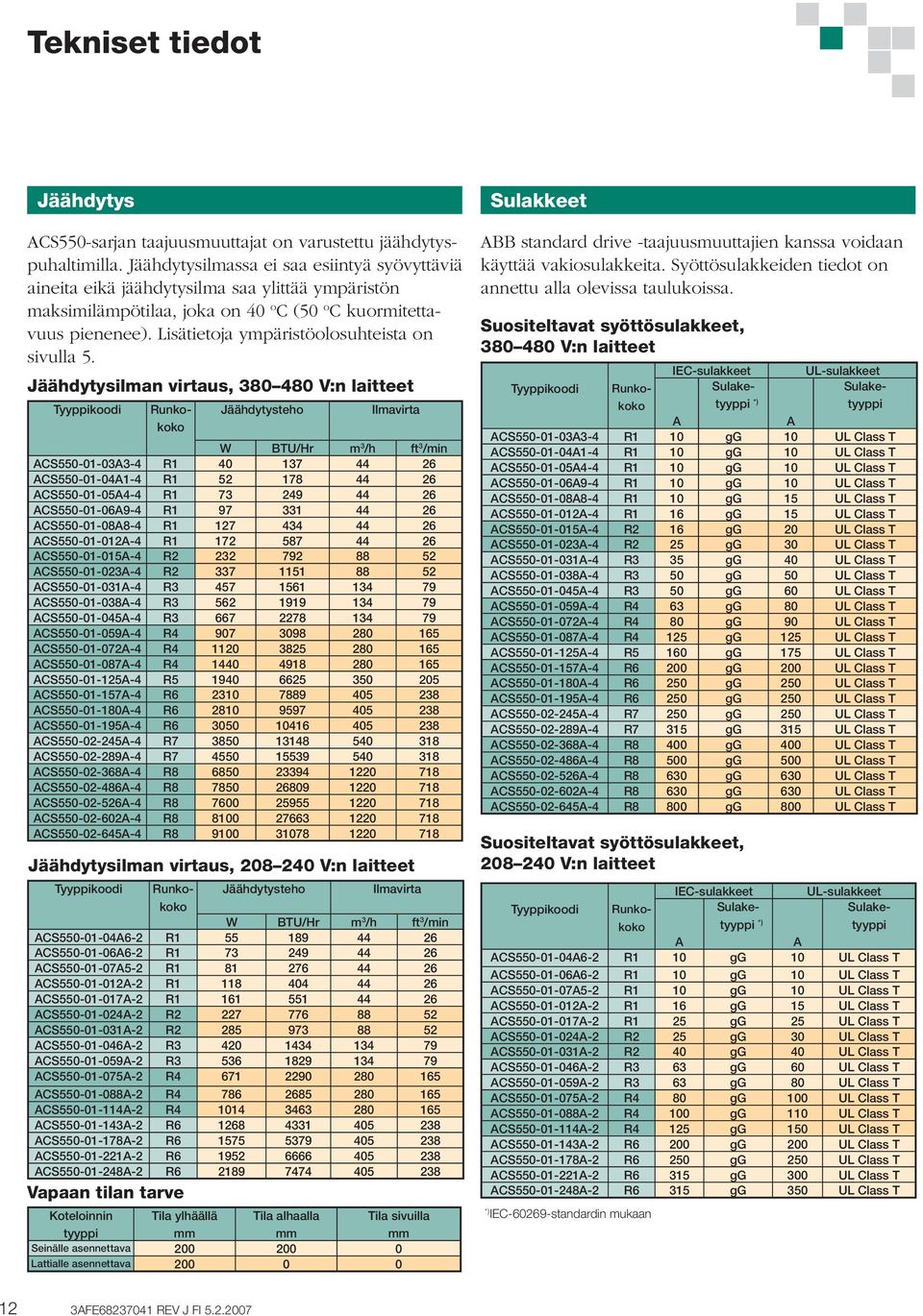 Lisätietoja ympäristöolosuhteista on sivulla 5.